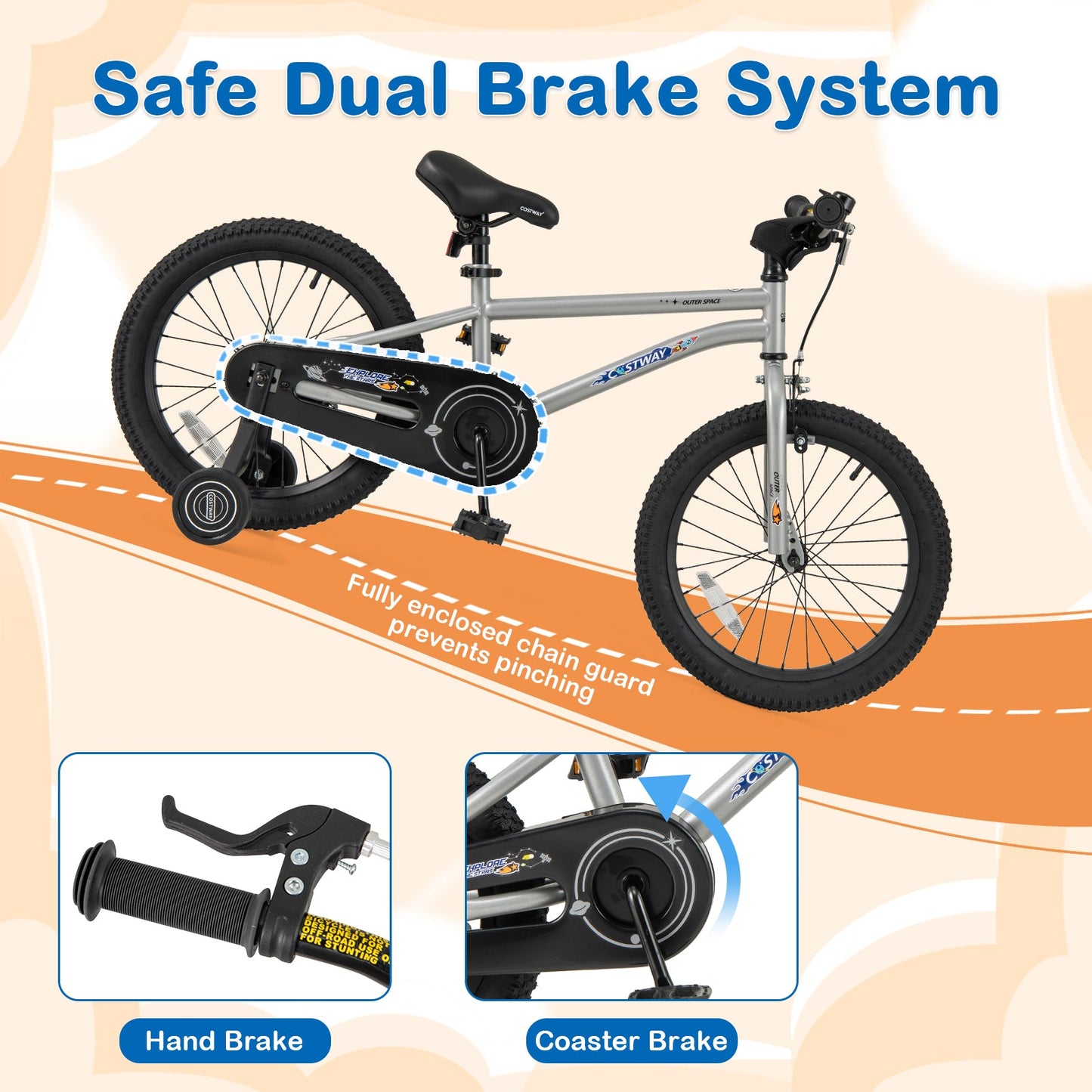 18-Inch Kids Bike for Boys & Girls Ages 4-8 🚲🔥 | High Carbon Steel Frame Bicycle