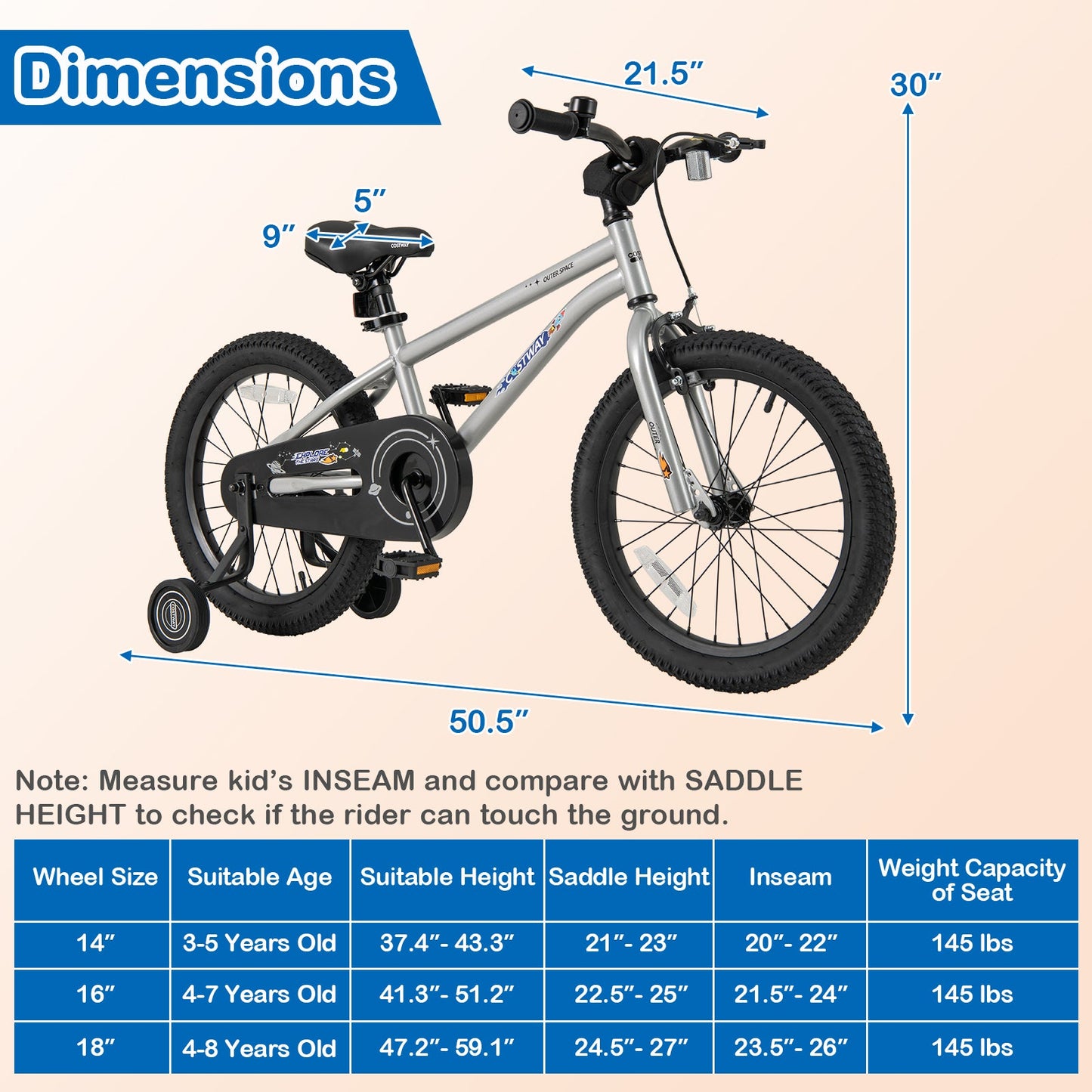 18-Inch Kids Bike for Boys & Girls Ages 4-8 🚲🔥 | High Carbon Steel Frame Bicycle