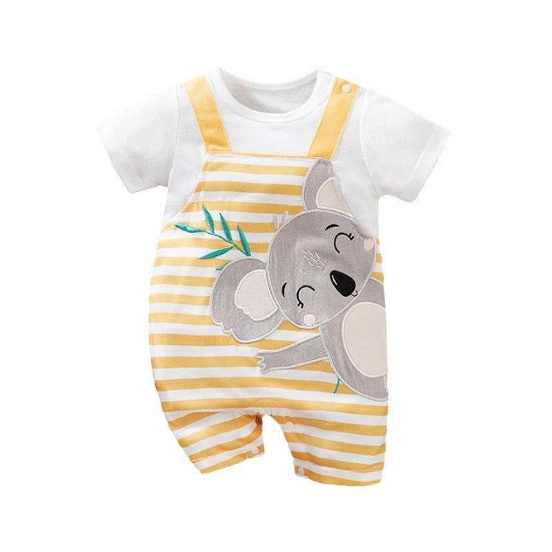 Baby Girl Summer Short-Sleeve Jumpsuit 🌸☀️ | Cute Infant Romper Outfit