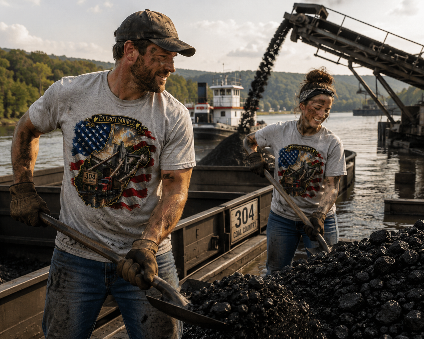 WV Energy Source — Coal Fields & Strip Mine Pride T-Shirt