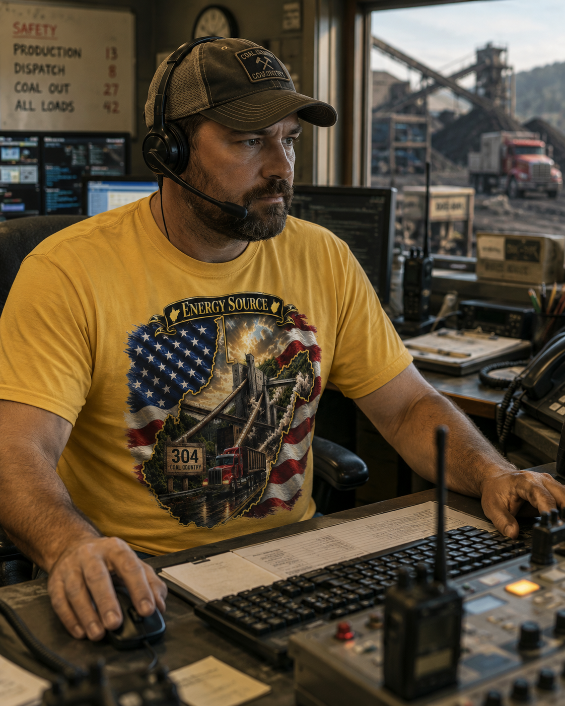 WV Energy Source — Coal Fields & Strip Mine Pride T-Shirt