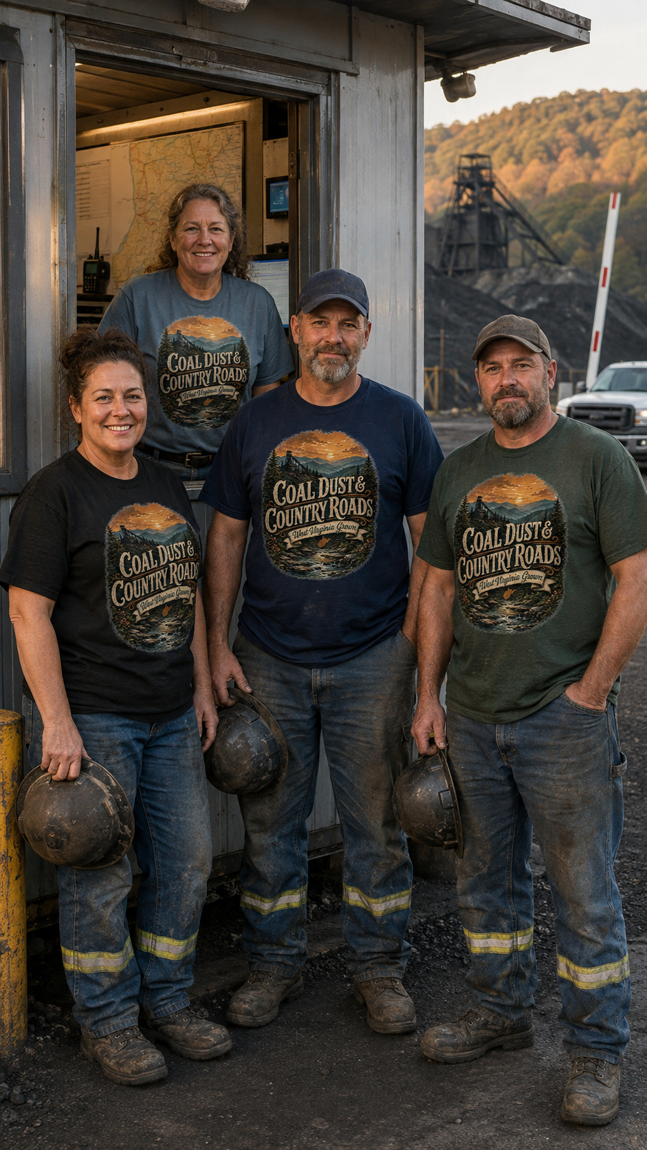 Coal Dust & Country Roads – West Virginia Grown Tee