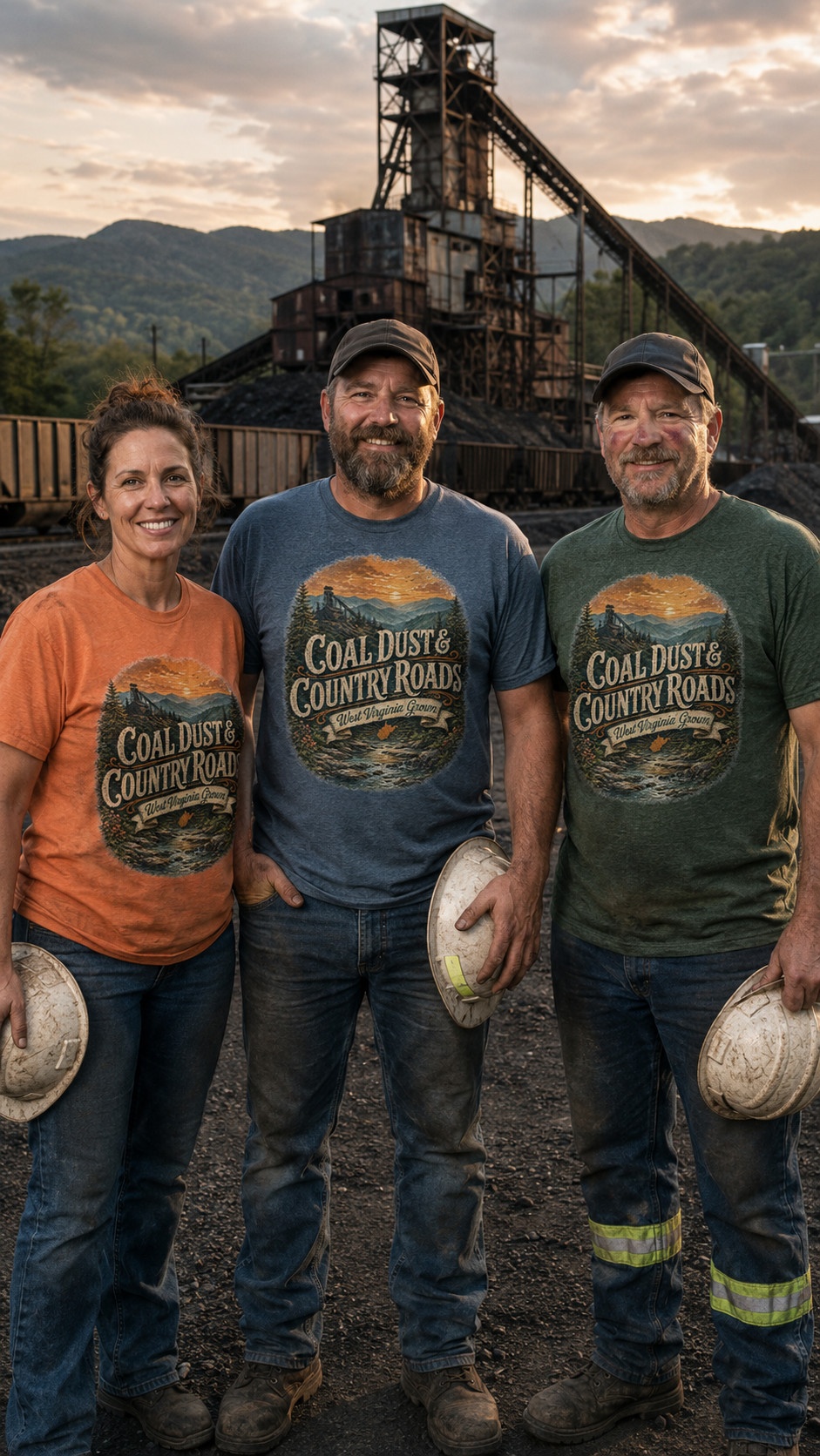 Coal Dust & Country Roads – West Virginia Grown Tee