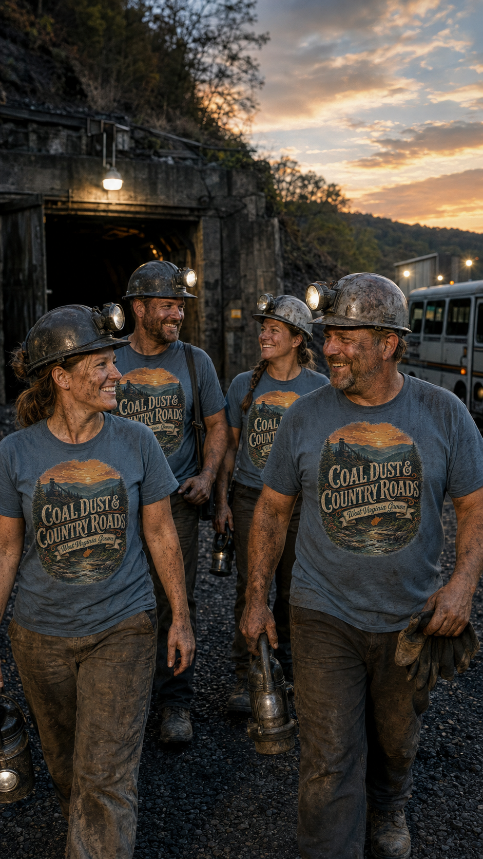 Coal Dust & Country Roads – West Virginia Grown Tee