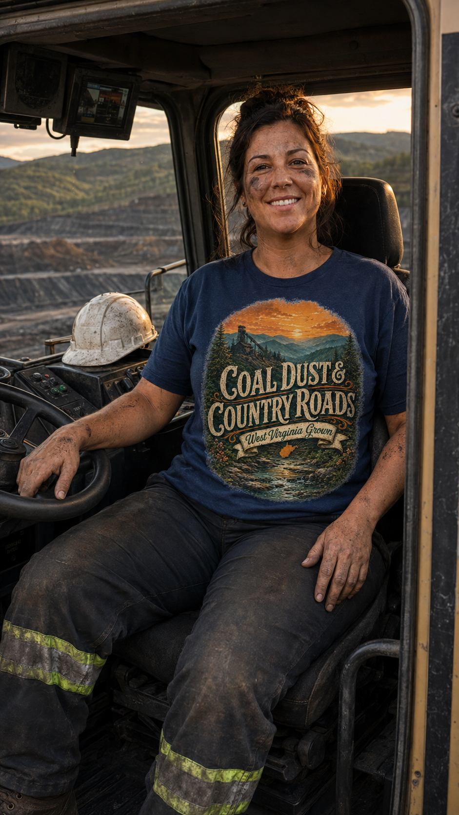 Coal Dust & Country Roads – West Virginia Grown Tee
