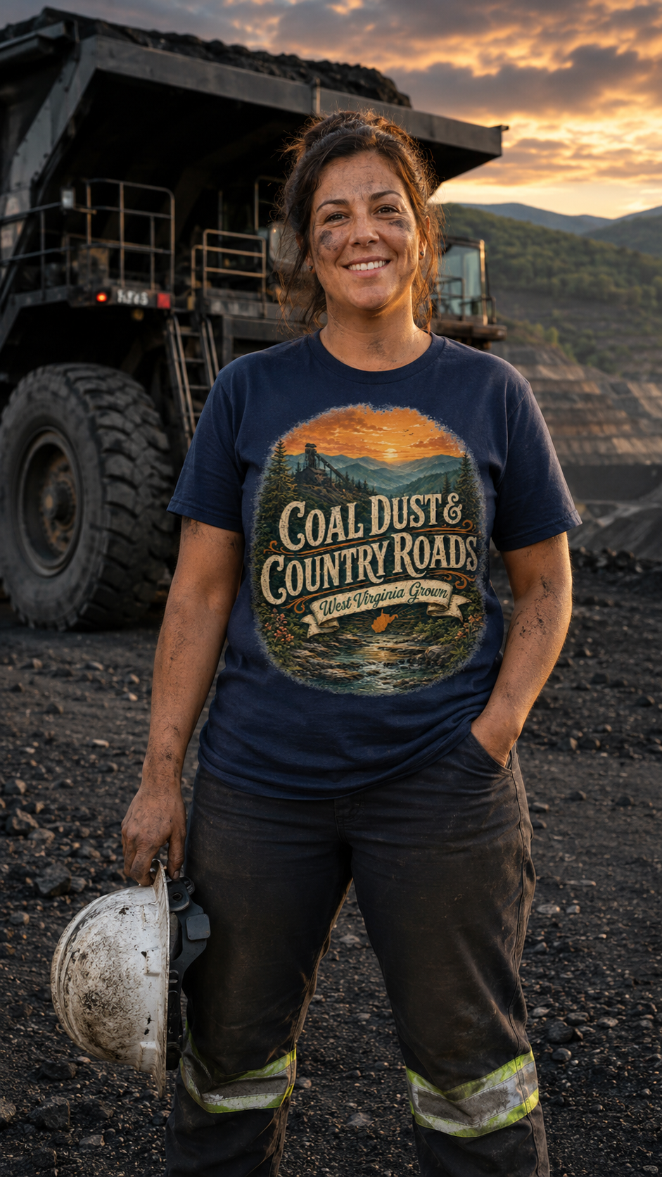 Coal Dust & Country Roads – West Virginia Grown Tee
