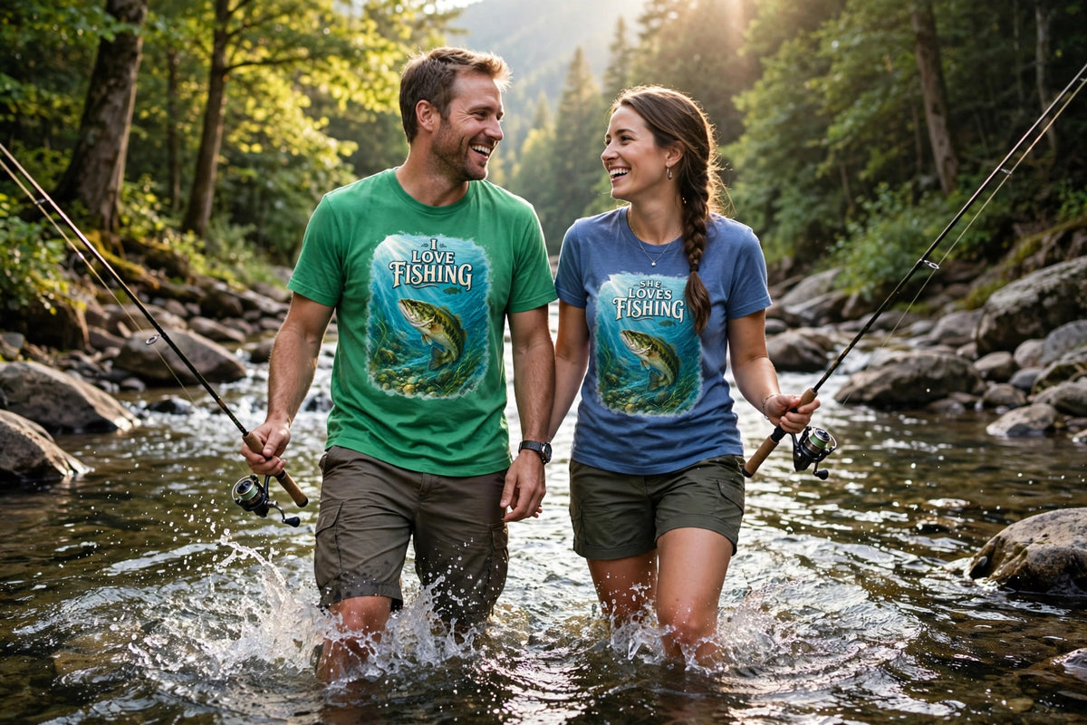 I Love Fishing – Women Angler Unisex Tee
