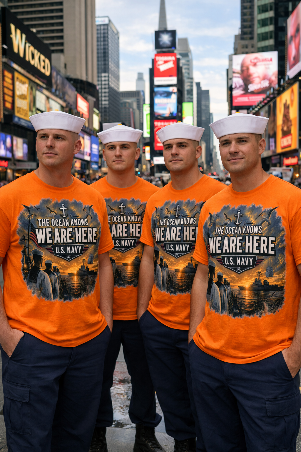 The Ocean Knows We Are Here — U.S. Navy Unisex T-Shirt