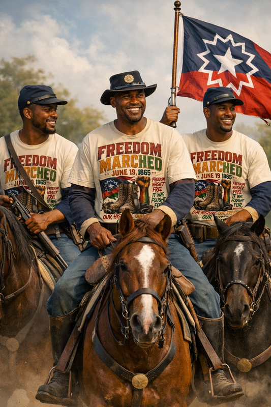Freedom Marched – Juneteenth June 19, 1865 | Our History. Our Freedom. Our Future. Unisex T-Shirt