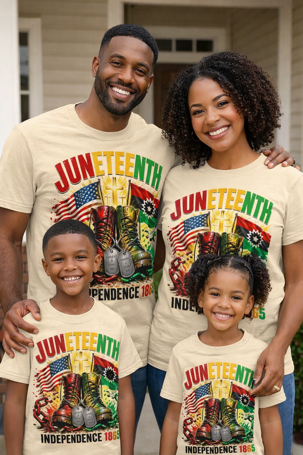Juneteenth Independence 1865 Family T-Shirt | Freedom, Faith & Legacy Tee