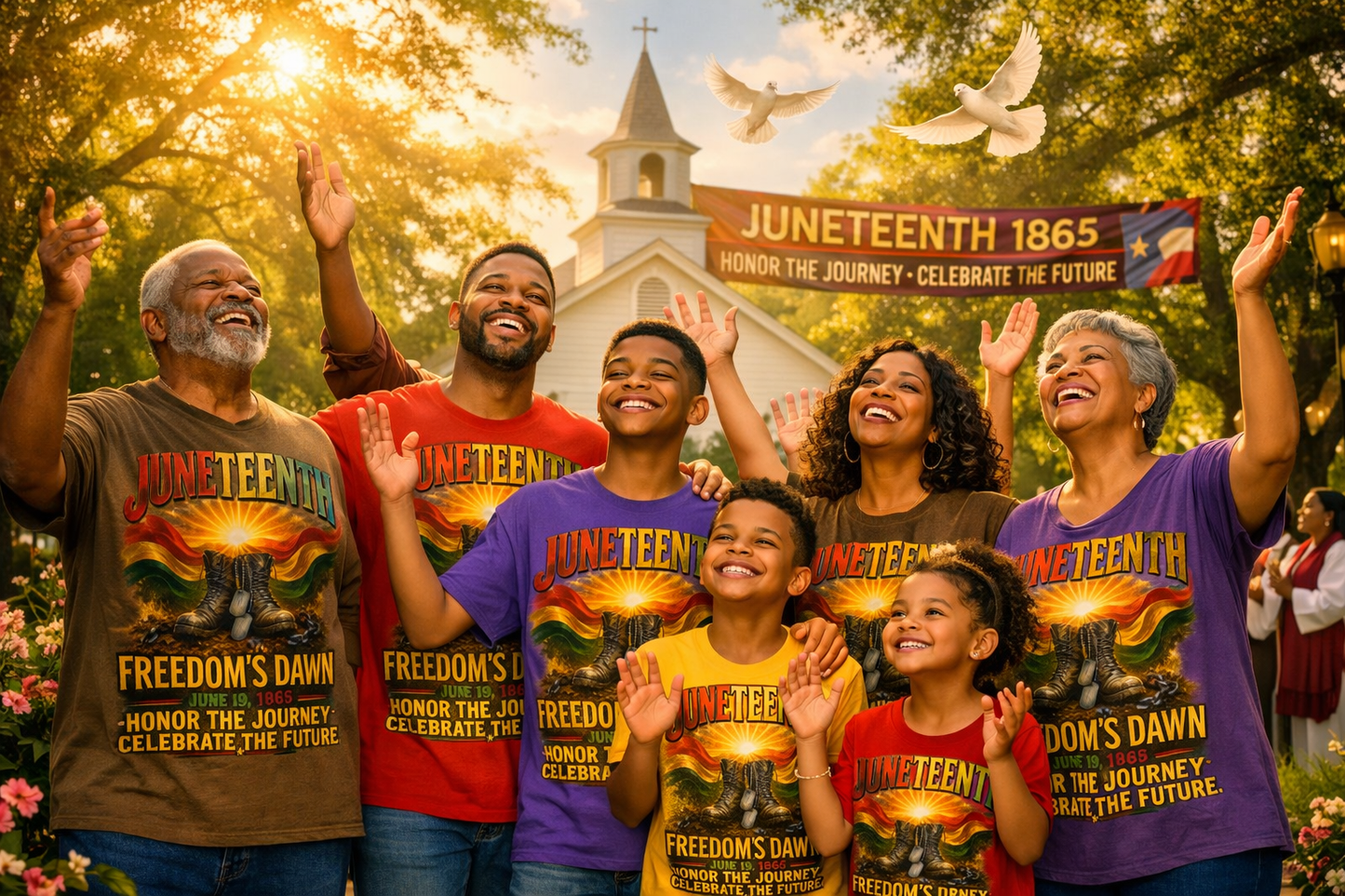 Juneteenth Freedom's Dawn T-Shirt – Honor the Journey, Celebrate the Future