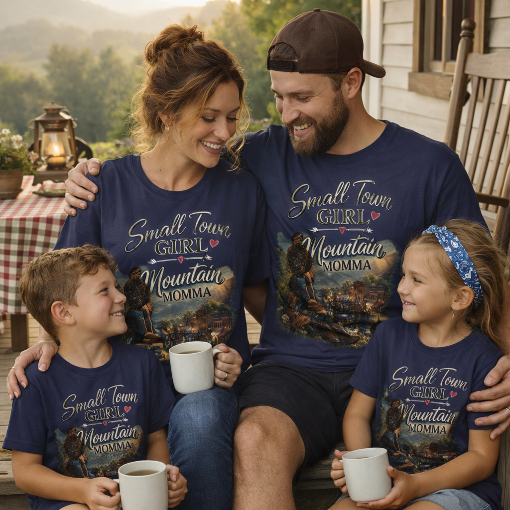 Small Town Girl Mountain Momma T-Shirt | Country Women's Graphic Tee