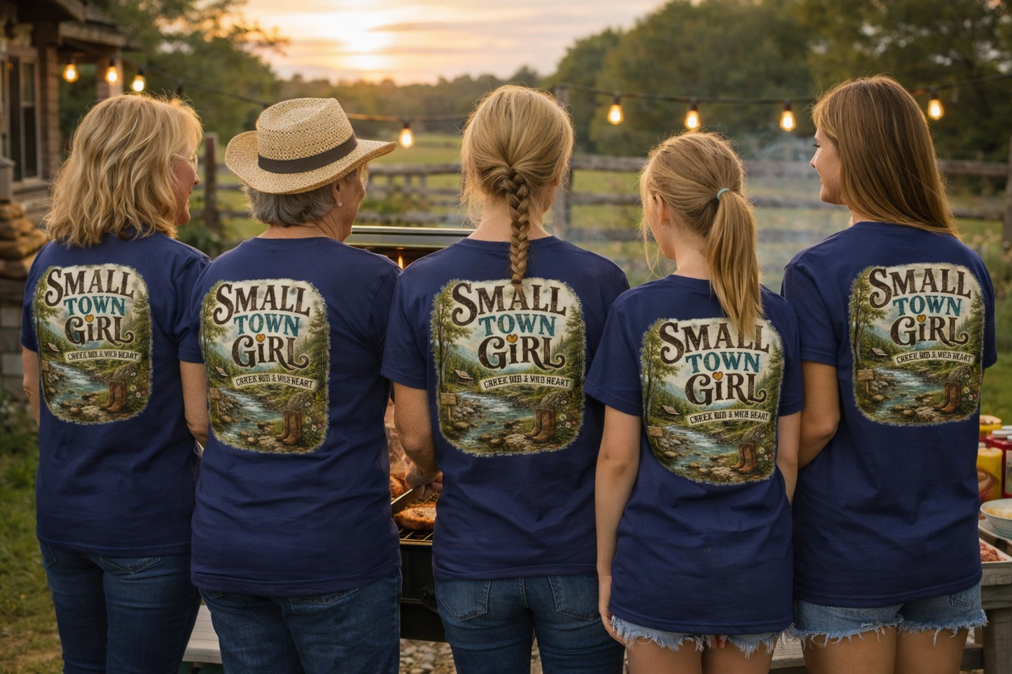 Small Town Girl – Creek Bed & Wild Heart Tee