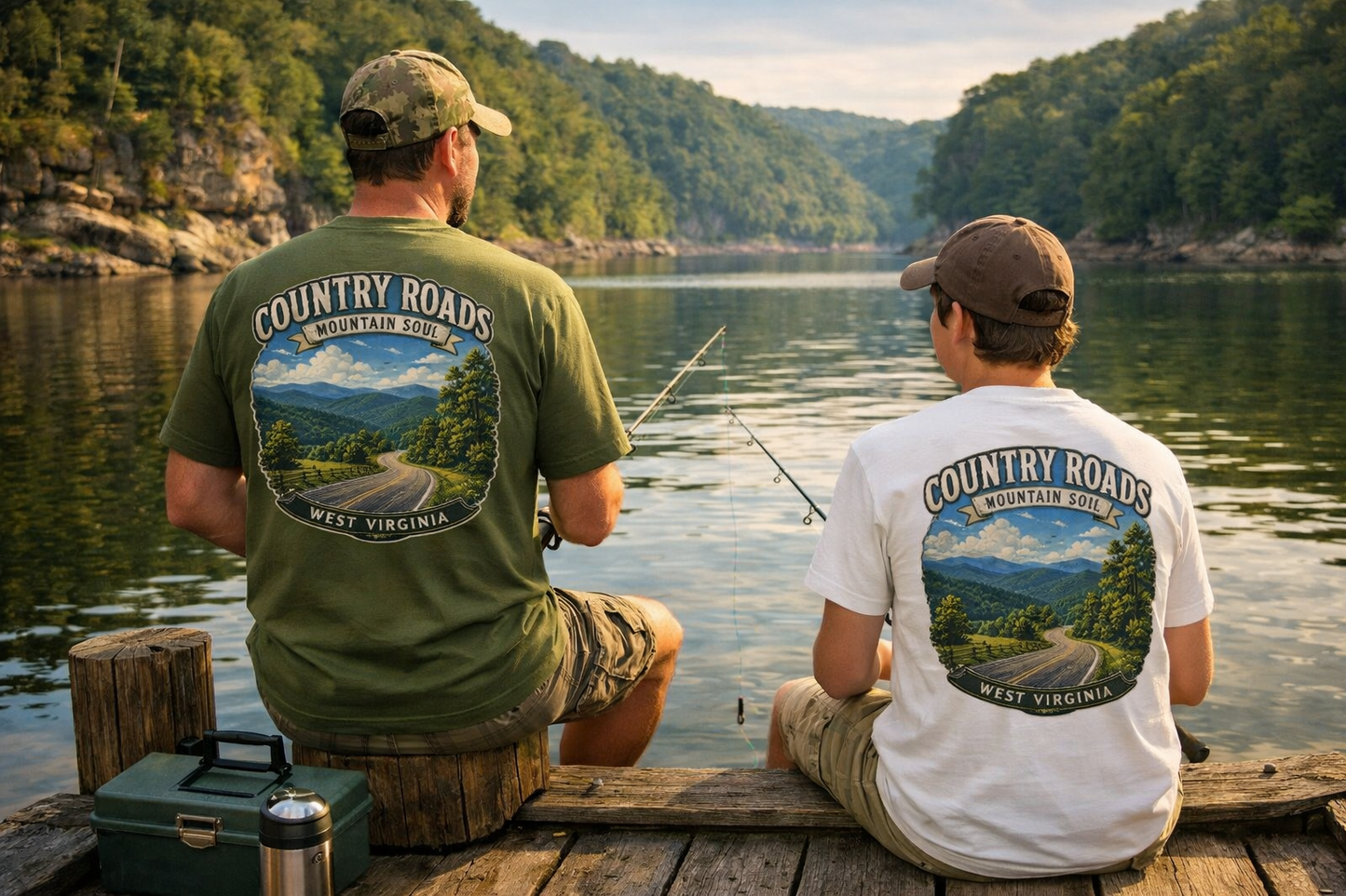 Country Roads – Mountain Soul | West Virginia T-Shirt