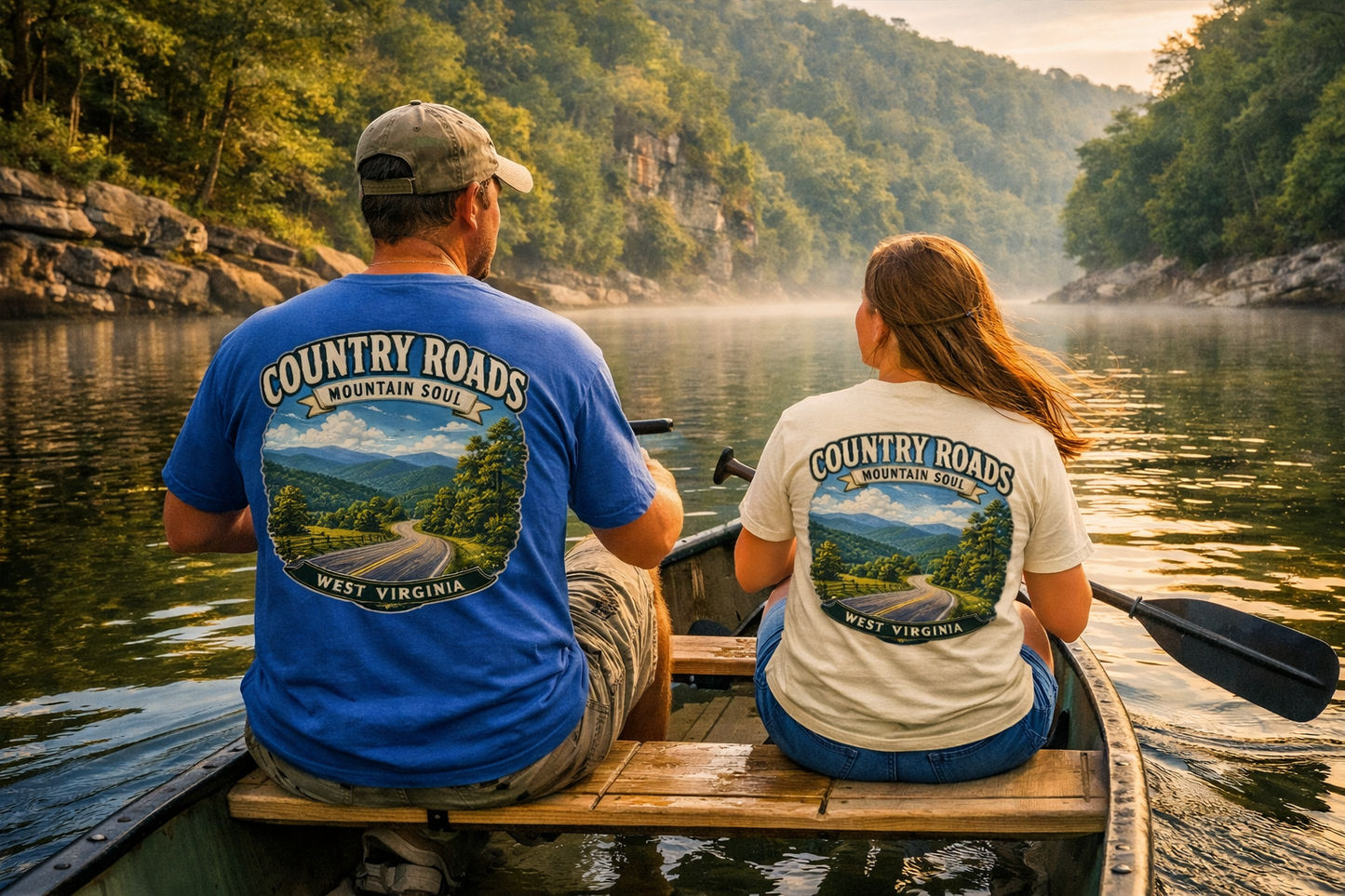Country Roads – Mountain Soul | West Virginia T-Shirt