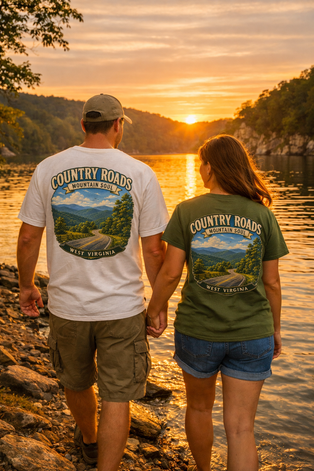 Country Roads – Mountain Soul | West Virginia T-Shirt