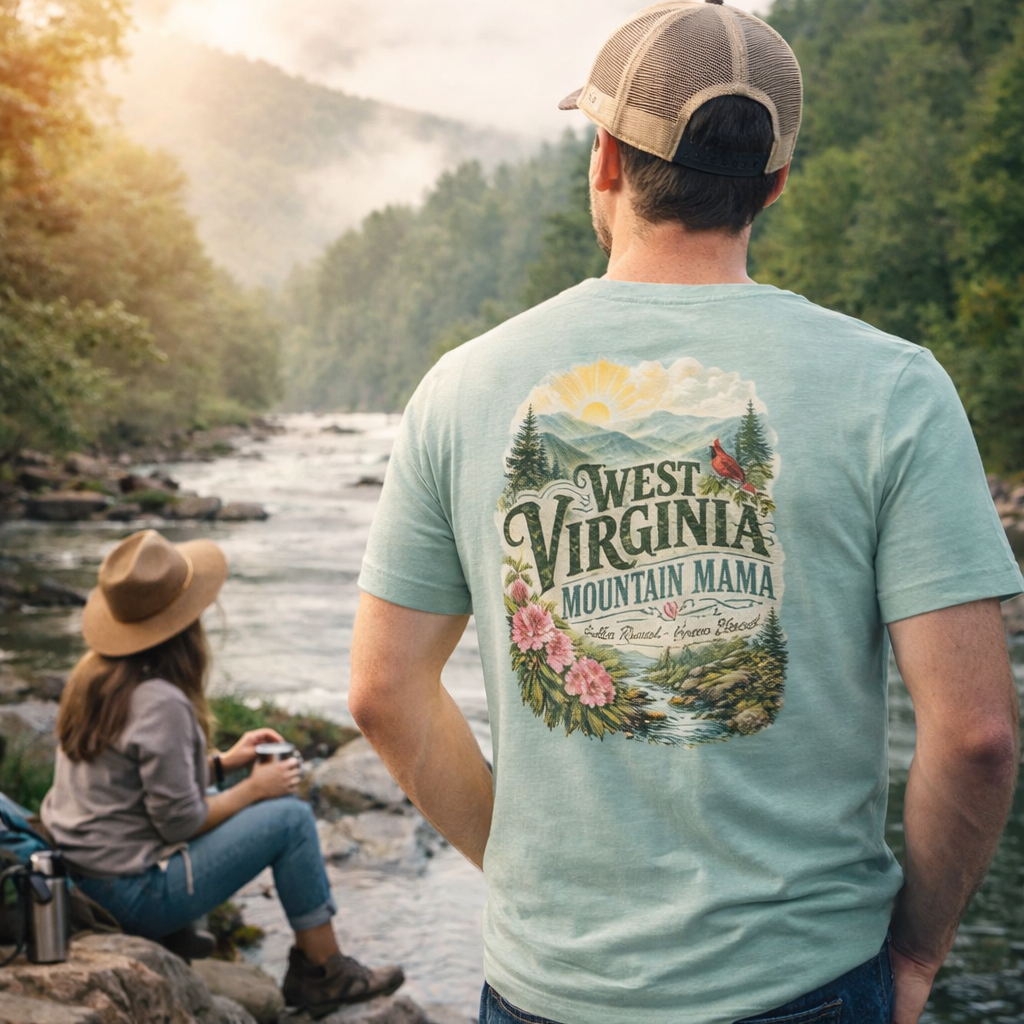 West Virginia Mountain Mama – Country Roads T-Shirt