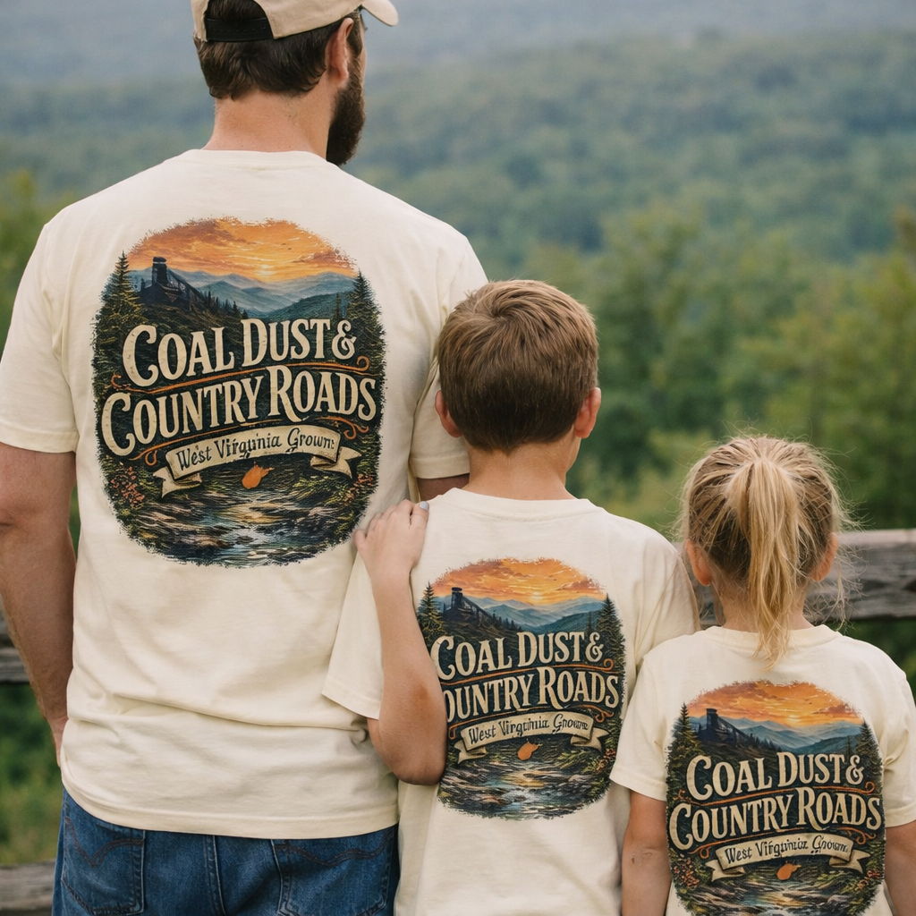 Coal Dust & Country Roads – West Virginia Grown Unisex T-Shirt