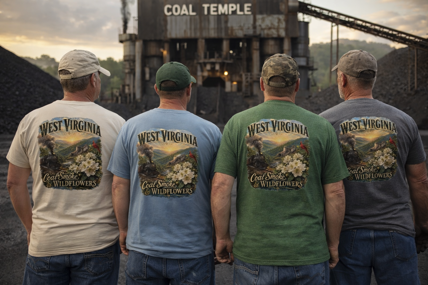 Coal Smoke & Wildflowers — West Virginia T-Shirt