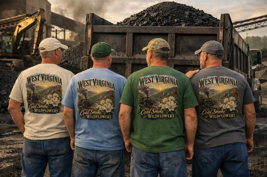 Coal Smoke & Wildflowers — West Virginia T-Shirt