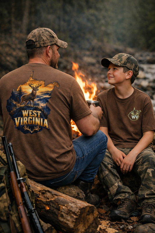 West Virginia Buck Hunter Tee – Mountain Pride Edition