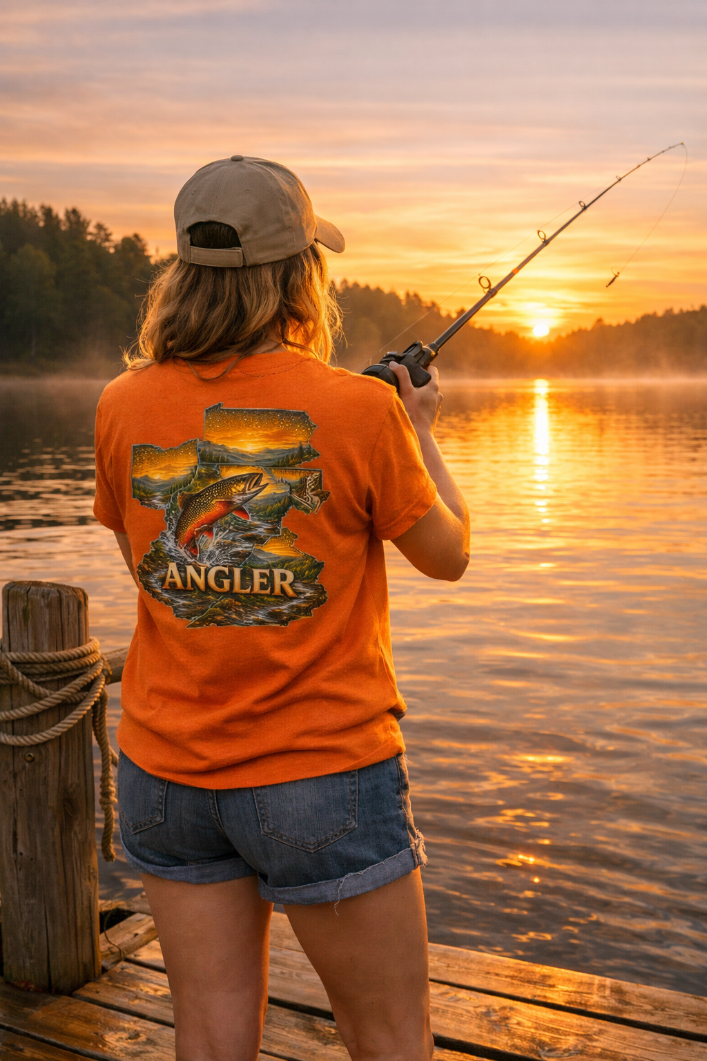 Tri-State Angler – Appalachian Fishing T-Shirt | VA, KY, OH, MD, PA