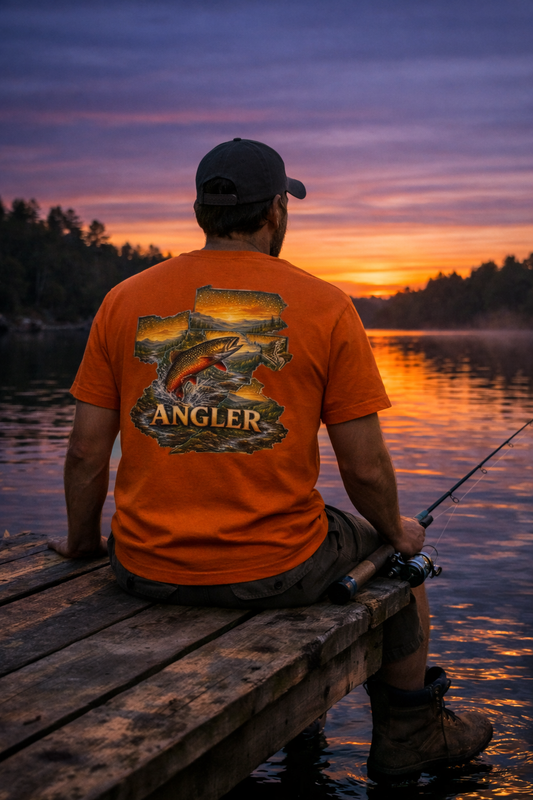 Tri-State Angler – Appalachian Fishing T-Shirt | VA, KY, OH, MD, PA