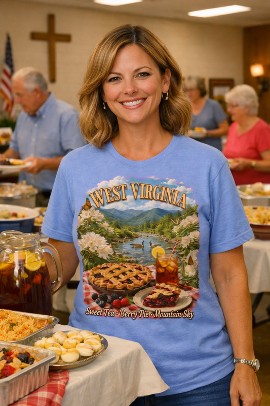 West Virginia Sweet Tea · Berry Pie · Mountain Sky Tee