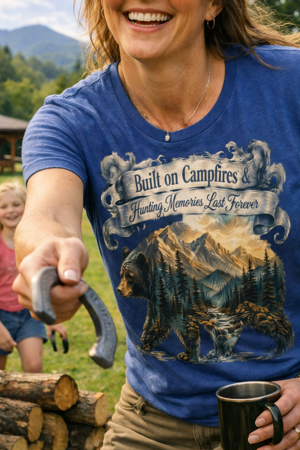 Built on Campfires & Hunting Memories Last Forever – Smoky Mountain Black Bear Tee