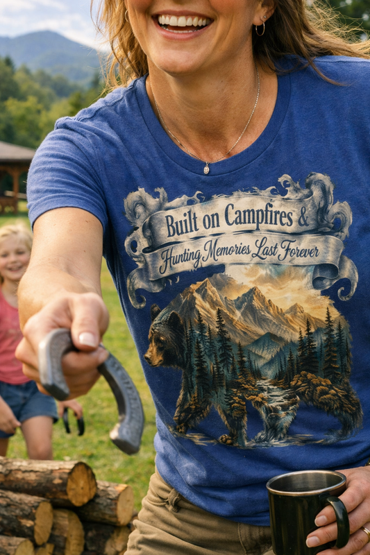 Built on Campfires & BEAR Hunting Memories Last Forever – Smoky Mountain Black Bear Tee