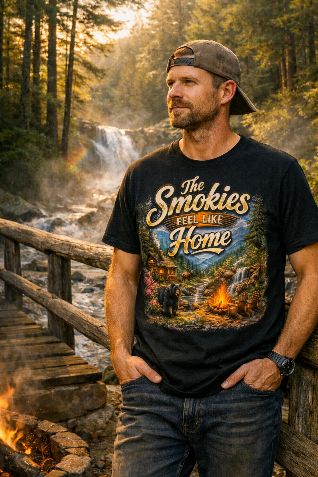 The Smokies Feel Like Home – Unisex T-Shirt