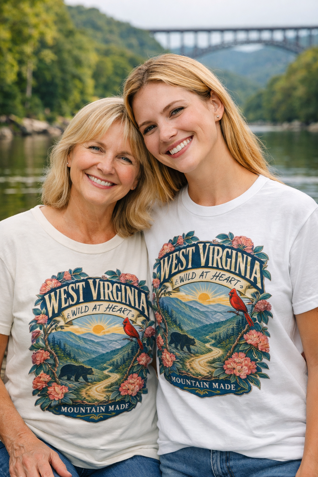 West Virginia Wild at Heart – Mountain Made Unisex T-Shirt