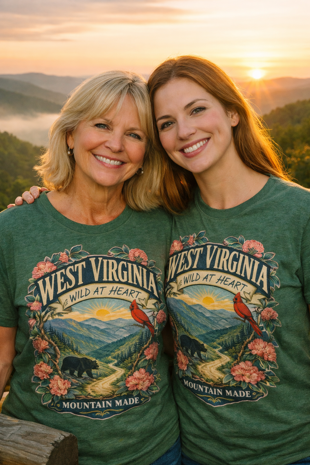 West Virginia Wild at Heart – Mountain Made Unisex T-Shirt