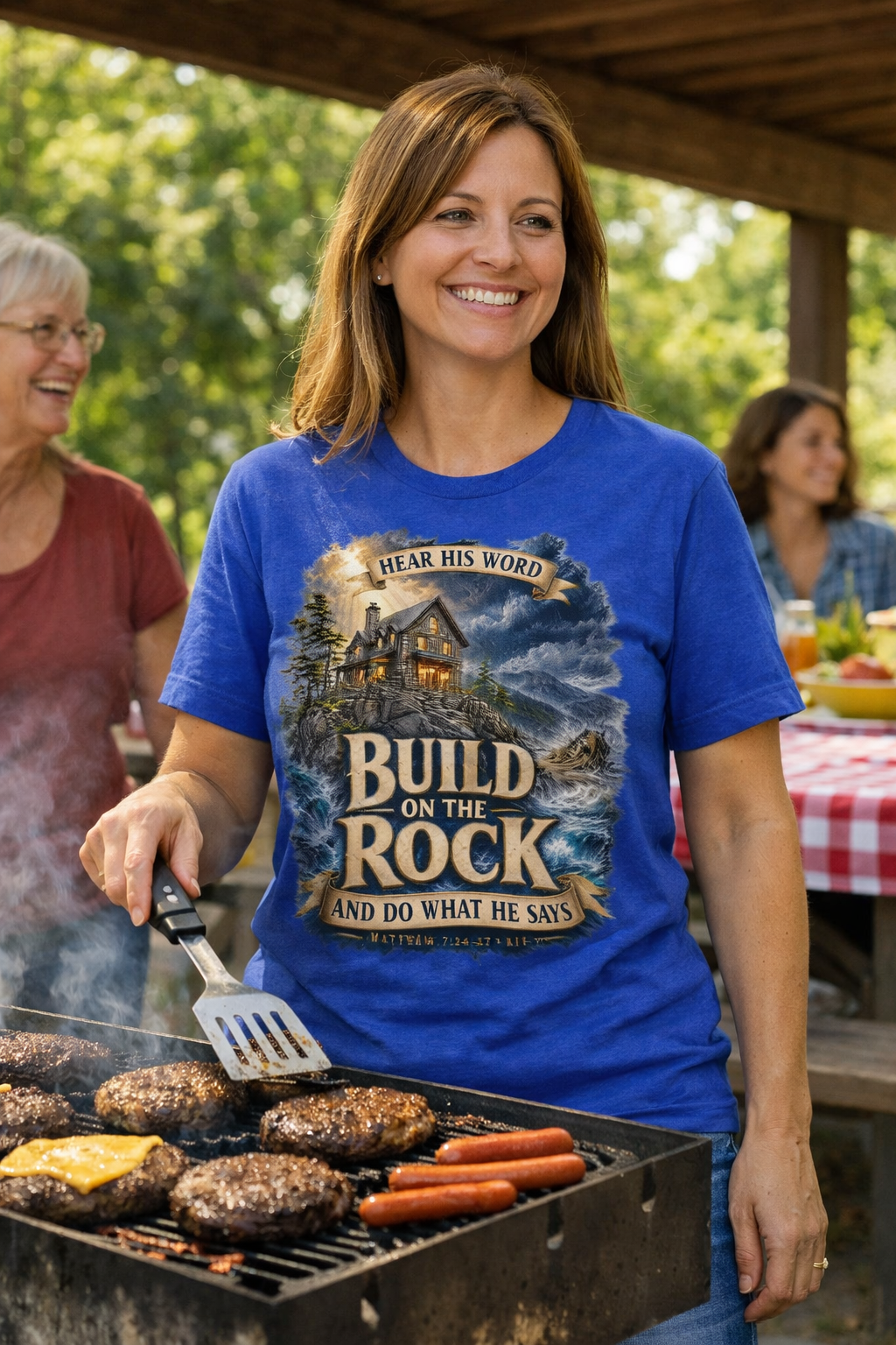 Build on the Rock – Faith T-Shirt | Matthew 7:24-27