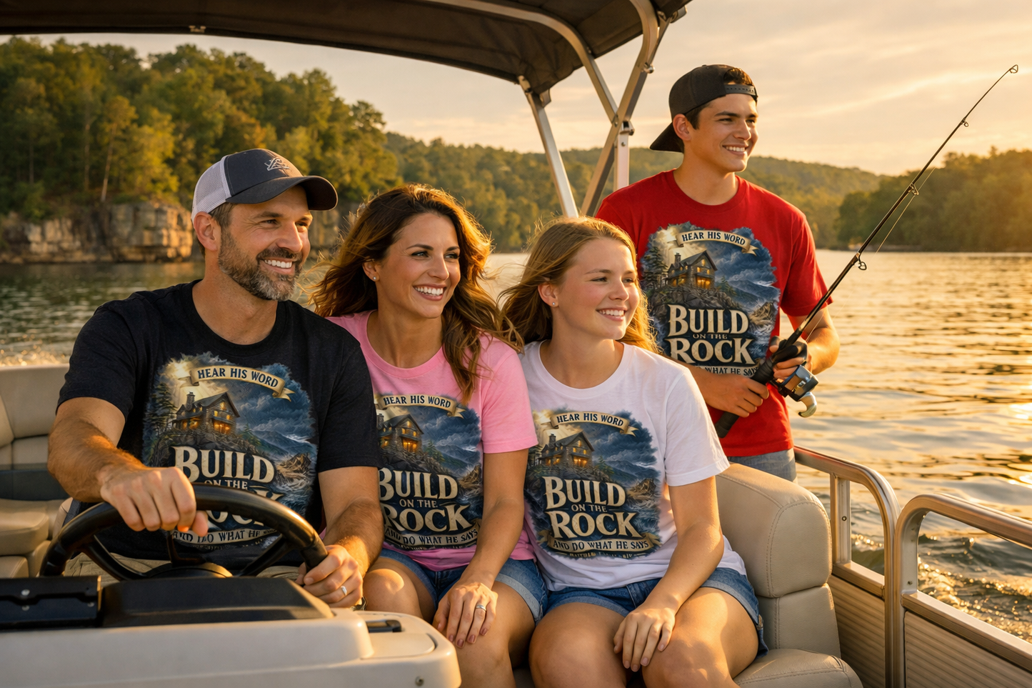 Build on the Rock – Faith T-Shirt | Matthew 7:24-27