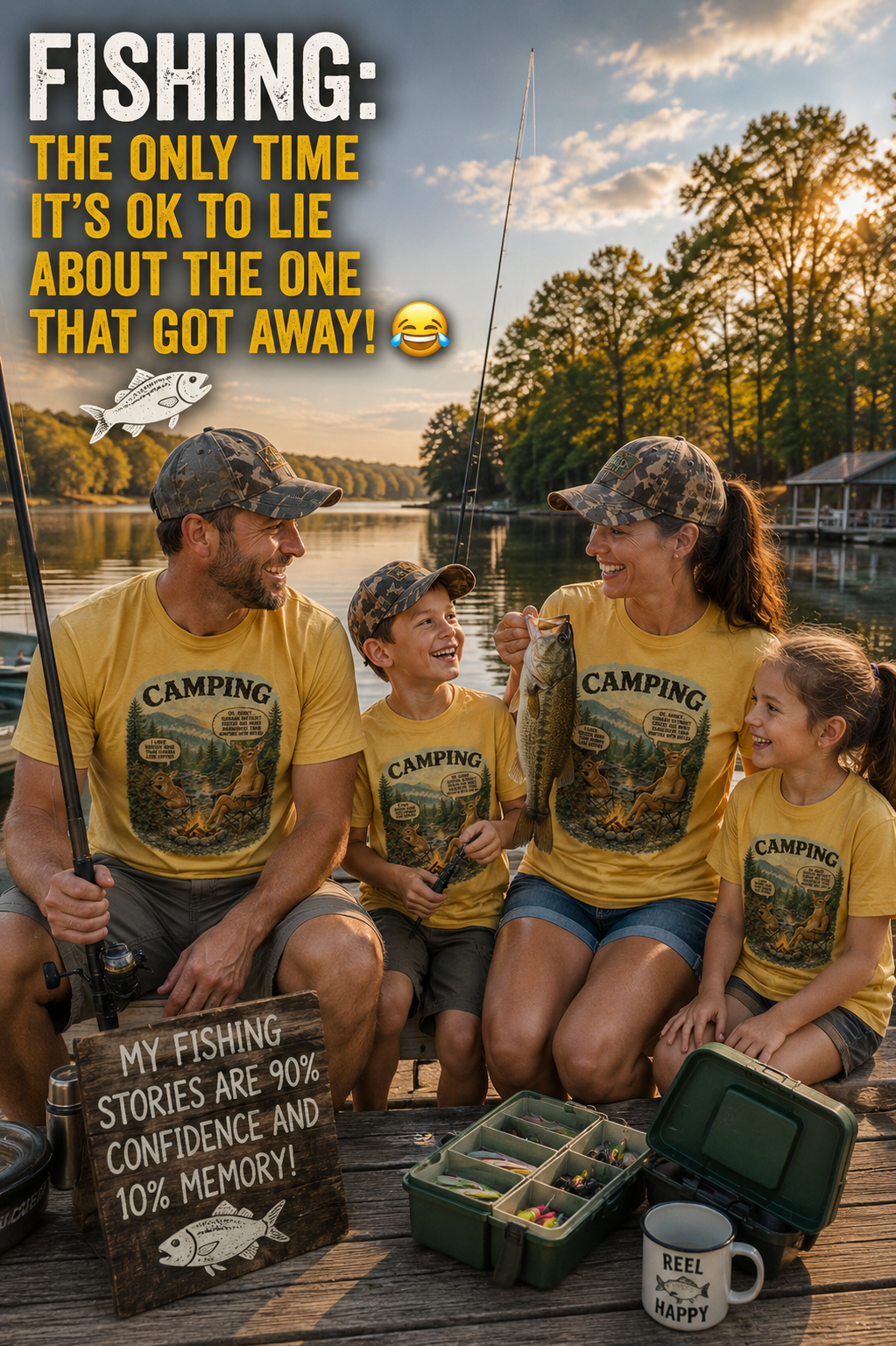Deer Talk – The Camping Tee for People Who Think Coffee Is a Survival Tool