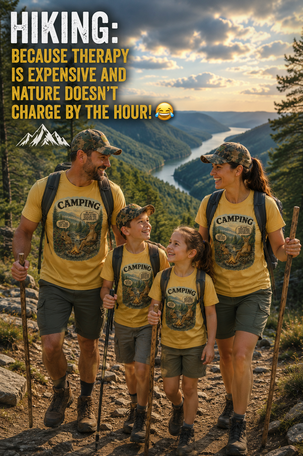 Deer Talk – The Camping Tee for People Who Think Coffee Is a Survival Tool