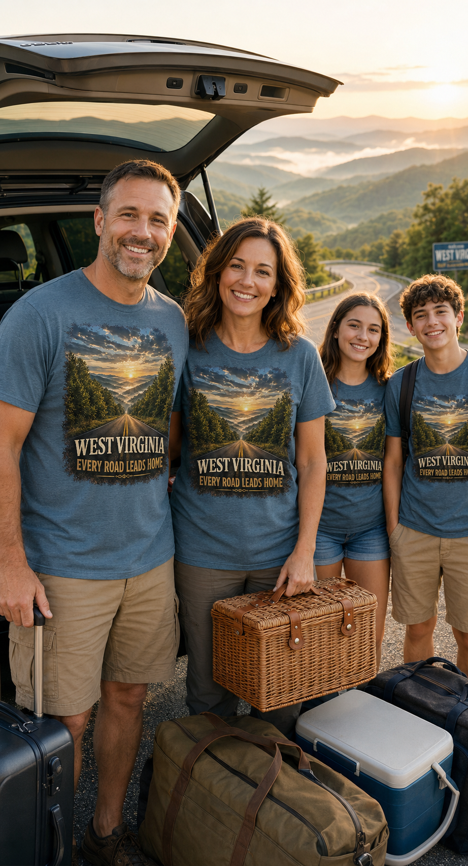 West Virginia – Every Road Leads Home Tee
