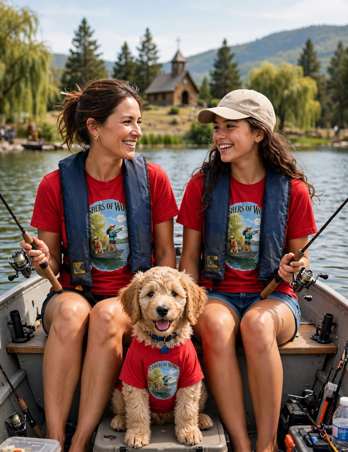 Fishers of Women — Cast Your Net, Change the World | Faith-Inspired Graphic Tee