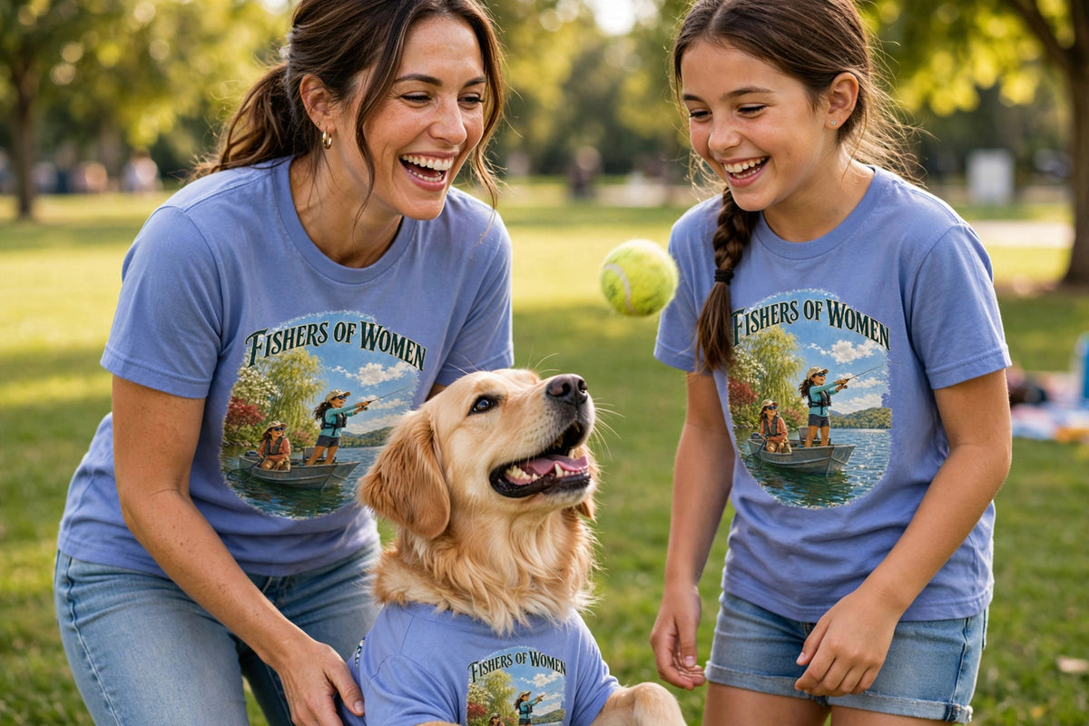 Fishers of Women — Cast Your Net, Change the World | Faith-Inspired Graphic Tee