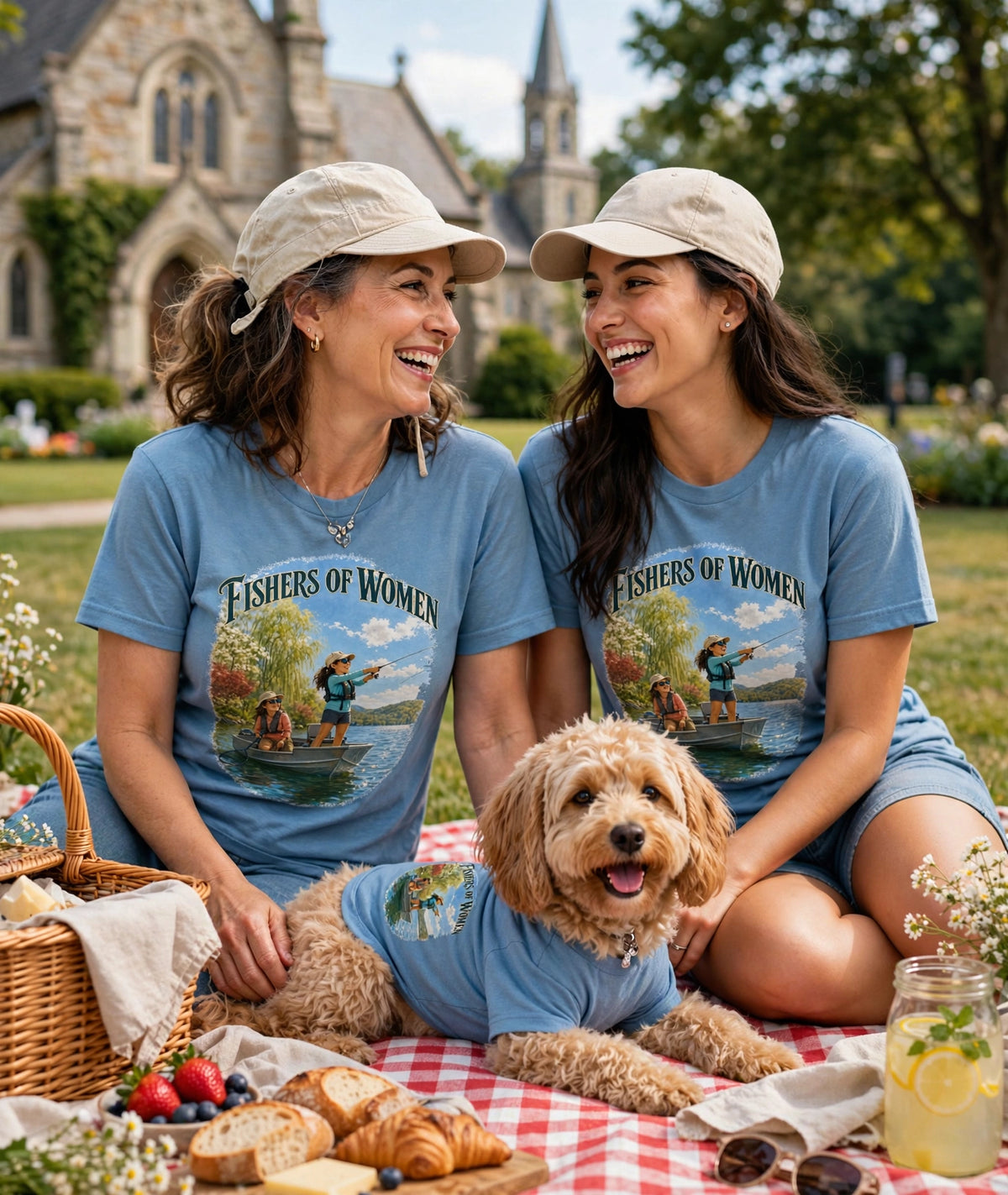 Fishers of Women — Cast Your Net, Change the World | Faith-Inspired Graphic Tee