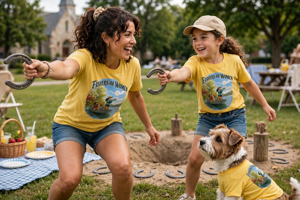 Fishers of Women — Cast Your Net, Change the World | Faith-Inspired Graphic Tee
