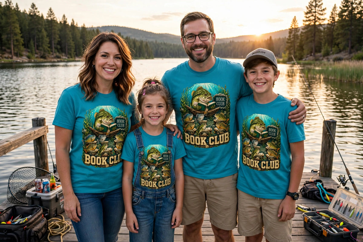 Fish Book Club Tee – The Shirt That'll Make Every Angler Do a Double Take 🐟📚