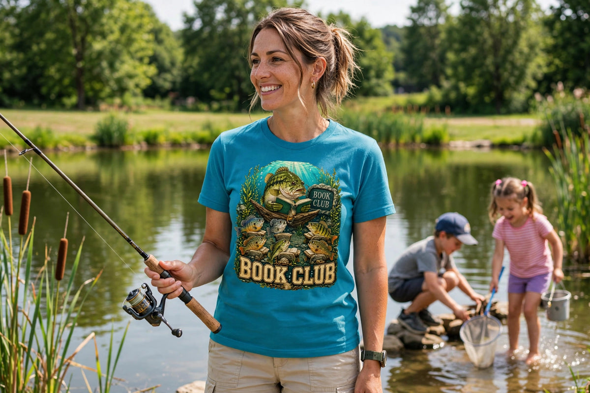 Fish Book Club Tee – The Shirt That'll Make Every Angler Do a Double Take 🐟📚