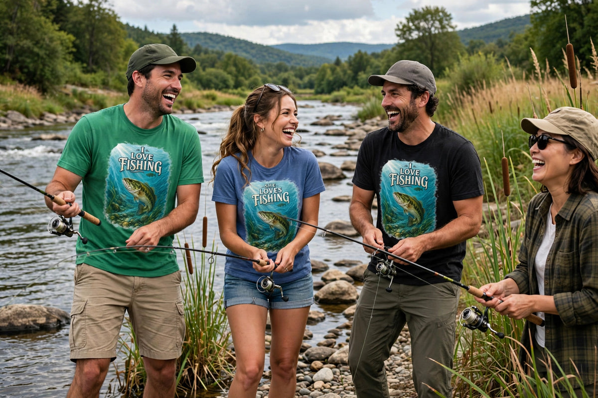 I Love Fishing – Women Angler Unisex Tee