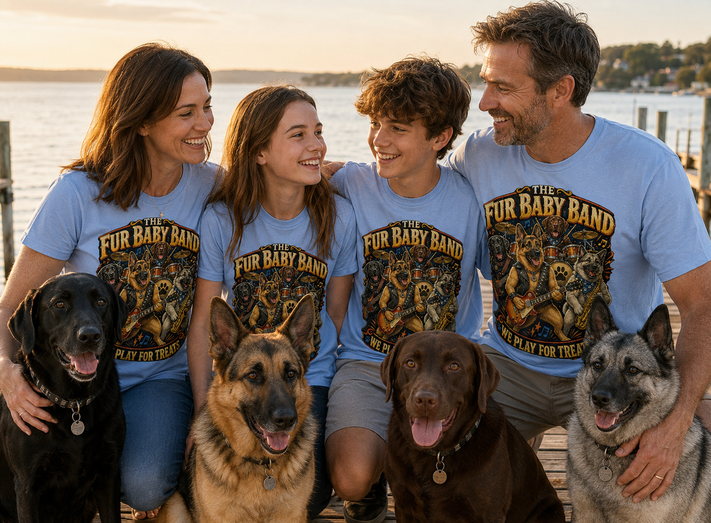 My Dog Thinks I'm the Roadie | The Fur Baby Band 'We Play For Treats' Tee