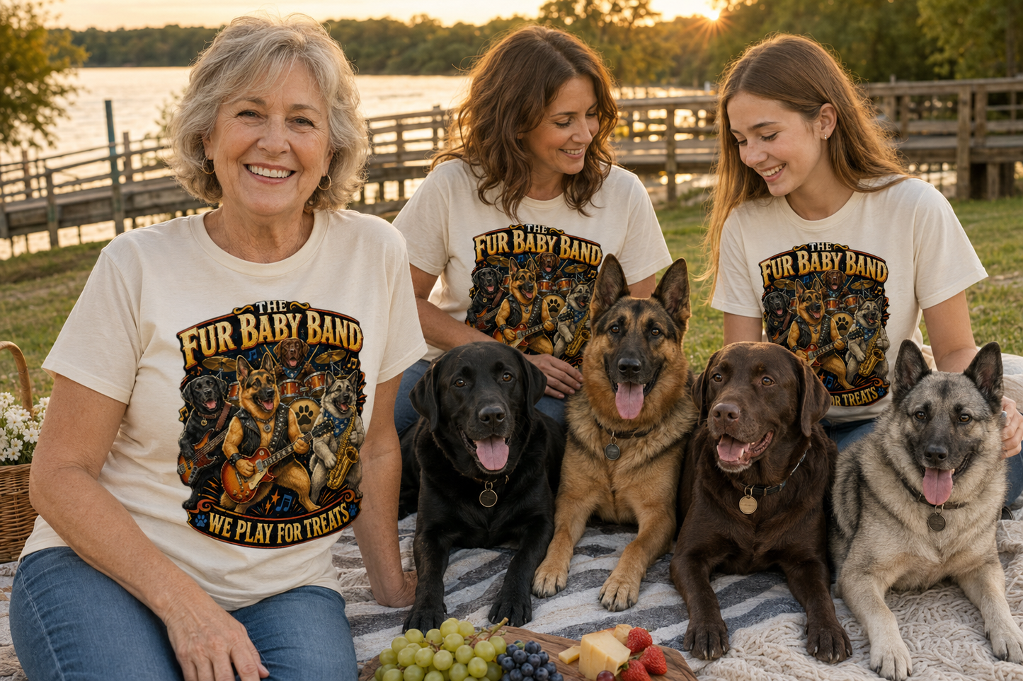 My Dog Thinks I'm the Roadie | The Fur Baby Band 'We Play For Treats' Tee