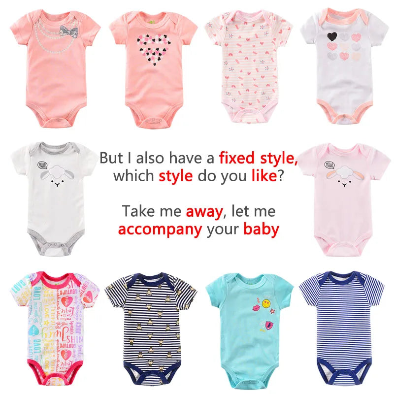 Baby Bodysuit Newborn Romper 👶❤️ | Soft Summer Infant Clothes 0-12M Boy & Girl