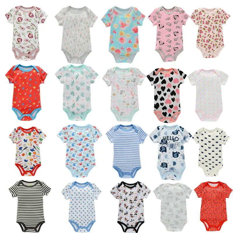 Baby Bodysuit Newborn Romper 👶❤️ | Soft Summer Infant Clothes 0-12M Boy & Girl