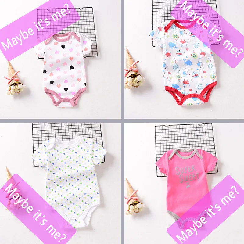 Baby Bodysuit Newborn Romper 👶❤️ | Soft Summer Infant Clothes 0-12M Boy & Girl